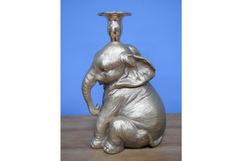 Baby Elephant Candle Holder Copperwood Home