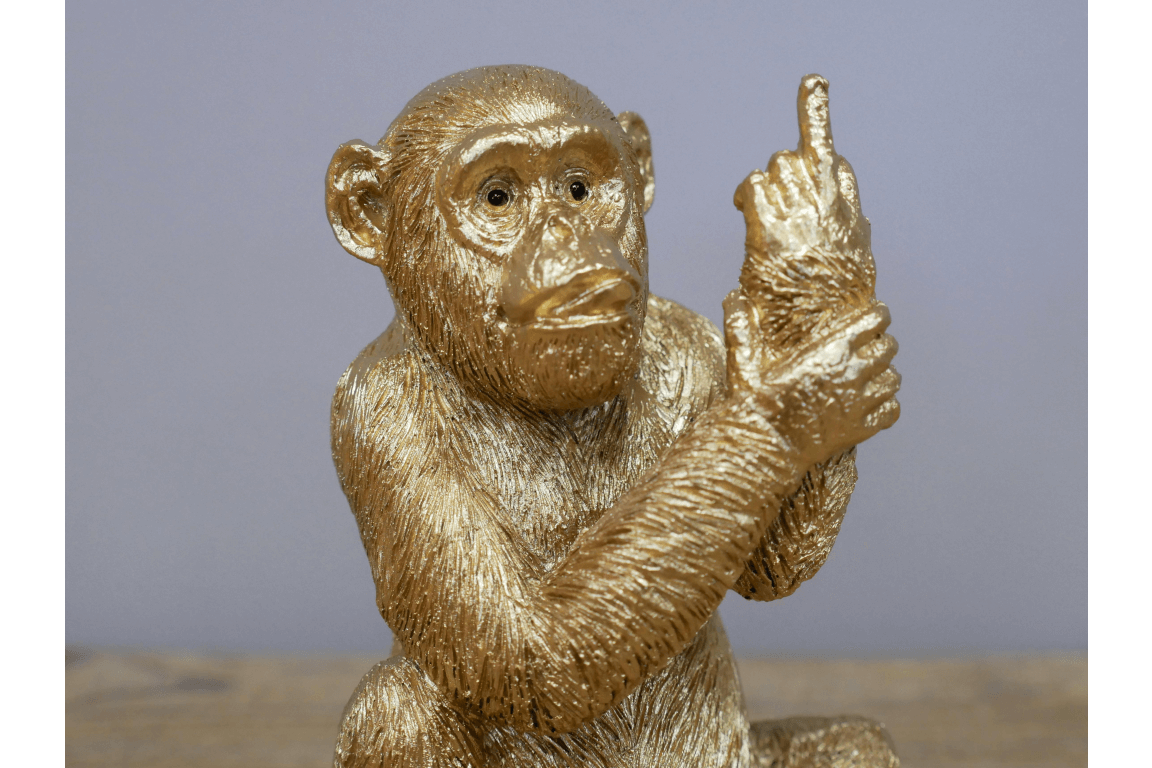 The Mini Up Yours Middle Finger Monkey Small
